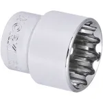 Soquete Estriado Encaixe 3/8" 21mm Worker