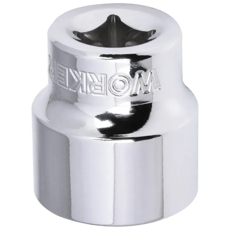 Soquete Estriado Encaixe 3/8" 22mm Worker