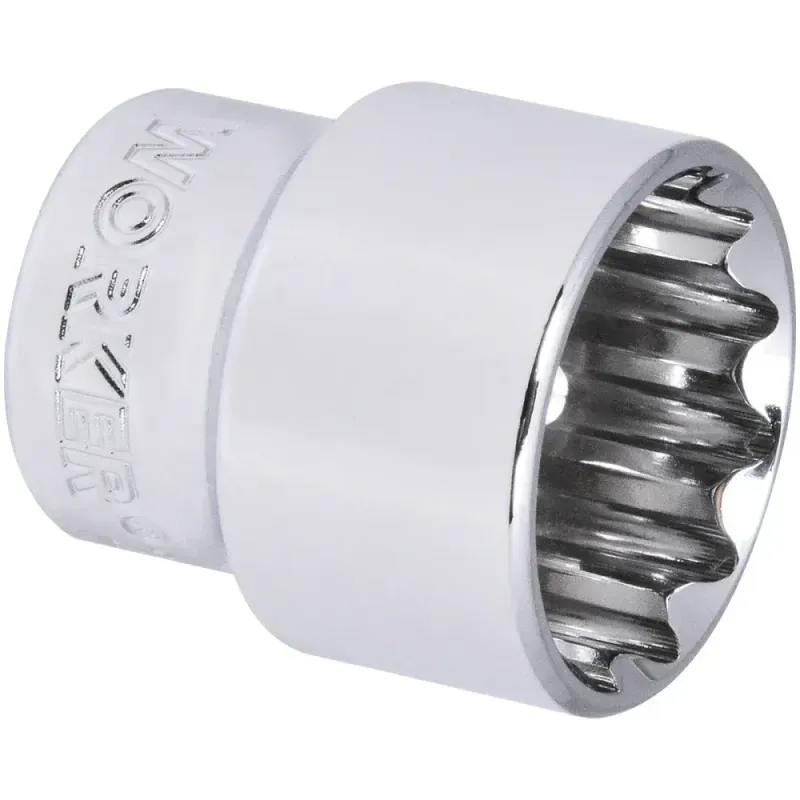 Soquete Estriado Encaixe 3/8" 22mm Worker