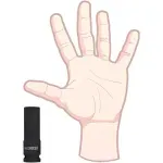 Soquete Sextavado De Impacto Longo Encaixe 1/2" 15mm Worker