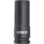 Soquete Sextavado De Impacto Longo Encaixe 1/2" 18mm Worker