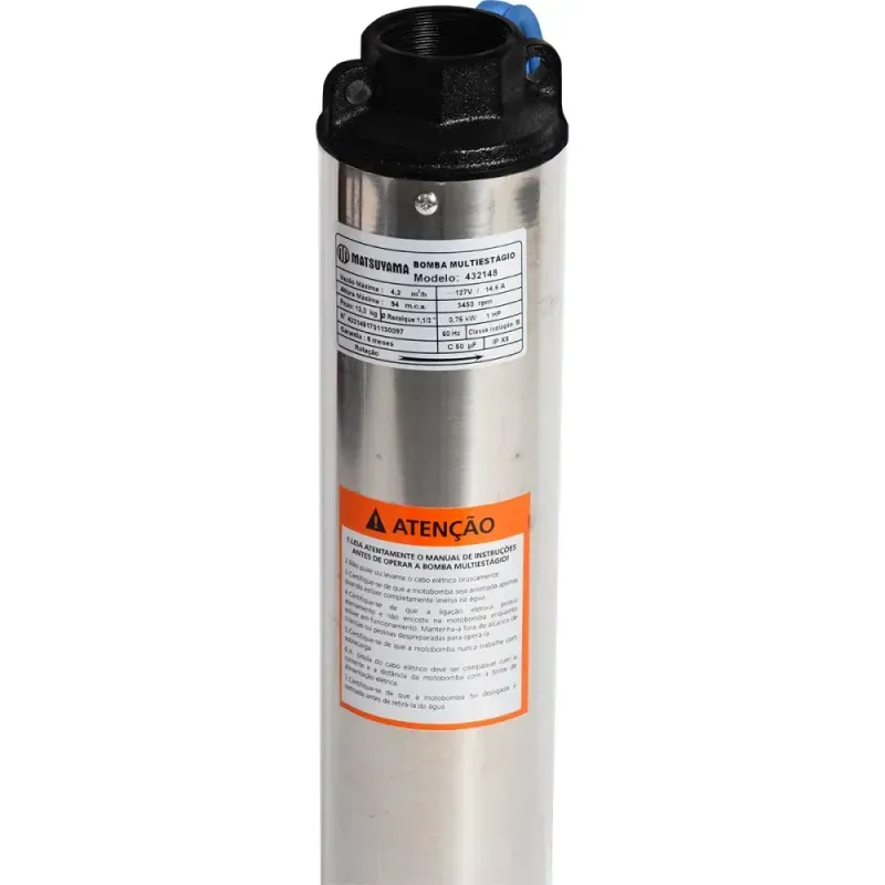 Bomba-Caneta-4”-com-9-Estagios-Motor-1Hp-127V-Matsuyama