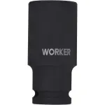 Soquete Sextavado De Impacto Longo Encaixe 1/2" 27mm Worker