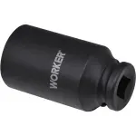 Soquete Sextavado De Impacto Longo Encaixe 1/2" 30mm Worker