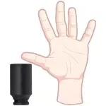 Soquete Sextavado De Impacto Longo Encaixe 1/2" 30mm Worker