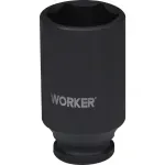 Soquete Sextavado De Impacto Longo Encaixe 1/2" 32mm Worker