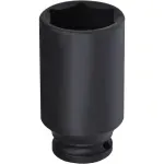 Soquete Sextavado De Impacto Longo Encaixe 1/2" 32mm Worker