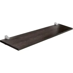 Prateleira Tabaco/Cinza 25x80cm Prat-K