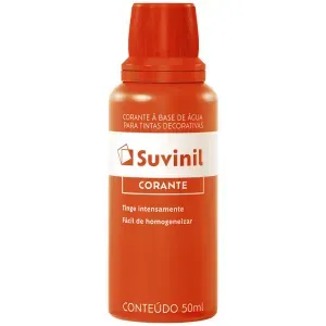 Corante Líquido para Tinta Laranja 50ml 12 Peças Suvinil