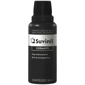 Corante Líquido para Tinta Preto 50ml 12 Peças Suvinil