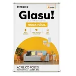 Tinta-Acrilica-Muda-Facil-Fosco-Amarelo-Canario-18L-Glasu-