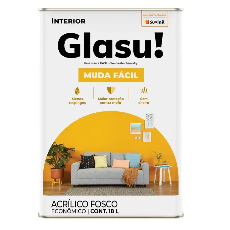 Tinta-Acrilica-Muda-Facil-Fosco-Amarelo-Canario-18L-Glasu-
