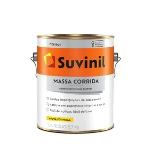 Massa Corrida para Alvenaria Lata 5,7Kg Suvinil