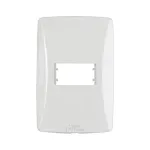 PLACA-4X2-1-POSTO-HORIZONTAL-BRANCA-PETRA-MECTRONIC