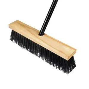 Vassoura Gari Madeira 37cm Com Cabo Max Metalúrgica