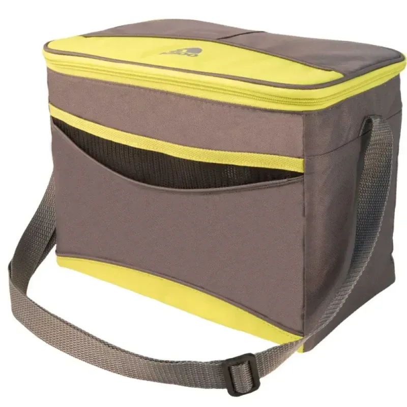 Bolsa-Termica com-Tecido-Sintetico-Verde-Cinza-12 Latas-Igloo