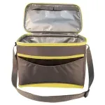 Bolsa-Termica com-Tecido-Sintetico-Verde-Cinza-12 Latas-Igloo