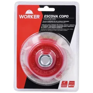 Escova Copo Ondulada 6" M14 Latonada Worker