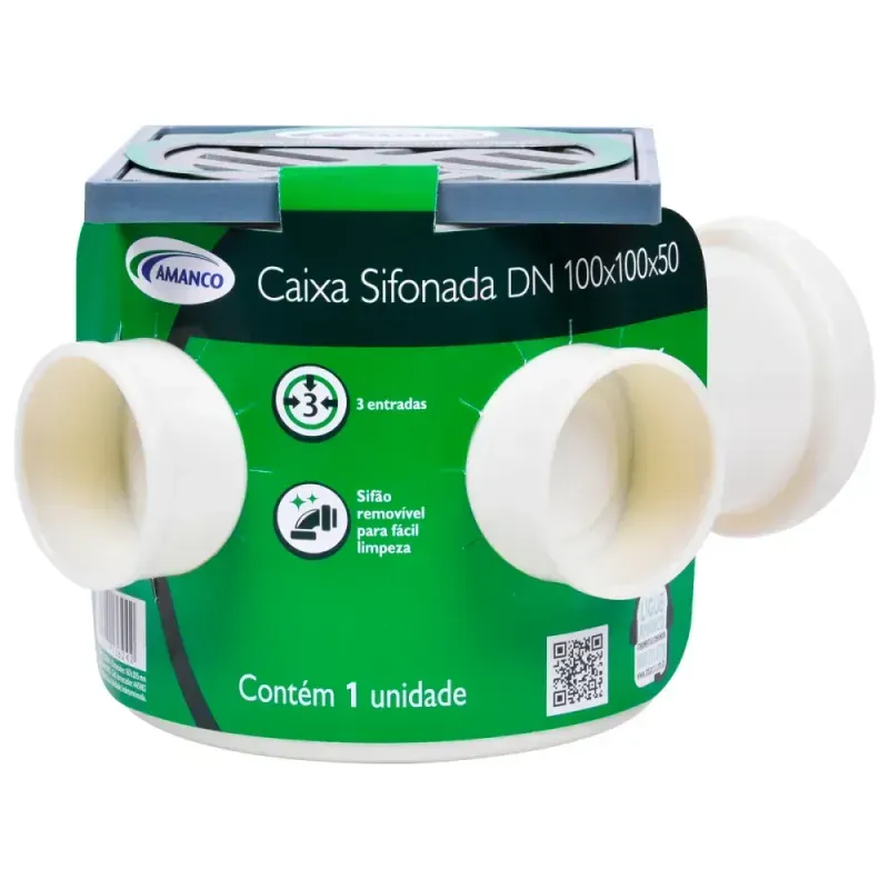 Caixa-Sifonada-Quadrada-100x150x50-Aluminio-Amanco