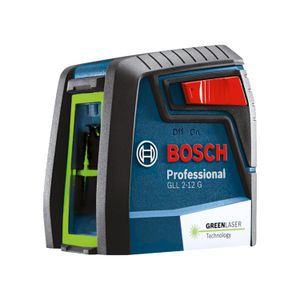 Nível a laser verde GLL 2-12 G alcance 12m com suporte Bosch
