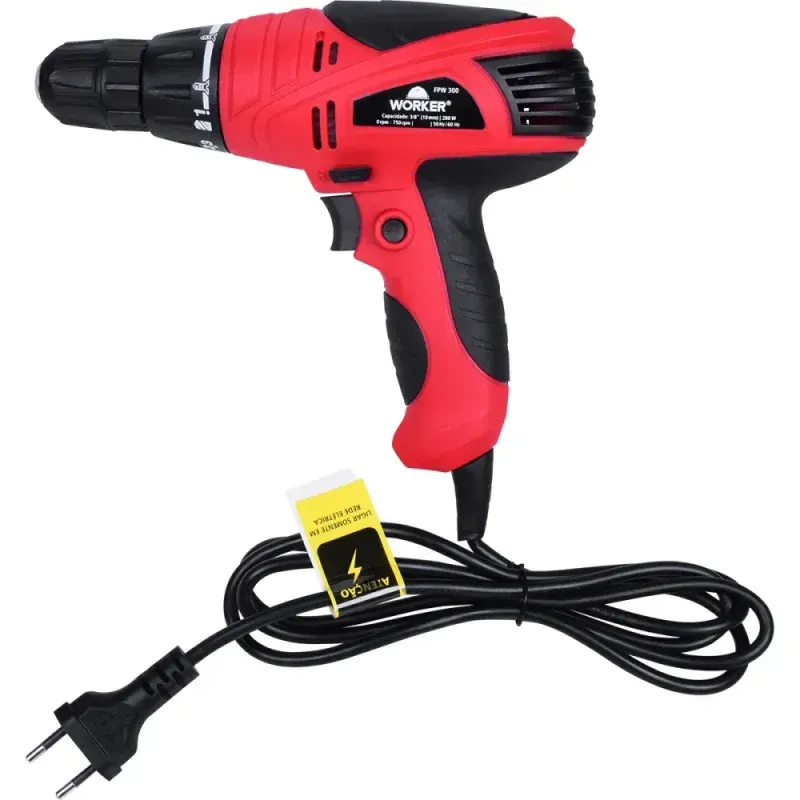 Furadeira-Parafusadeira-FPW300-3-8”-10mm-280W-127V-Worker