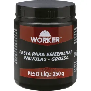 PASTA PARA ESMERILHAR VÁLVULAS GROSSA 250G WORKER