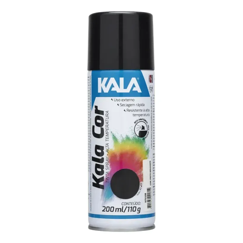 Tinta-Spray-Alta-Temperatura-Brilhante-Preto-200ml-Kala