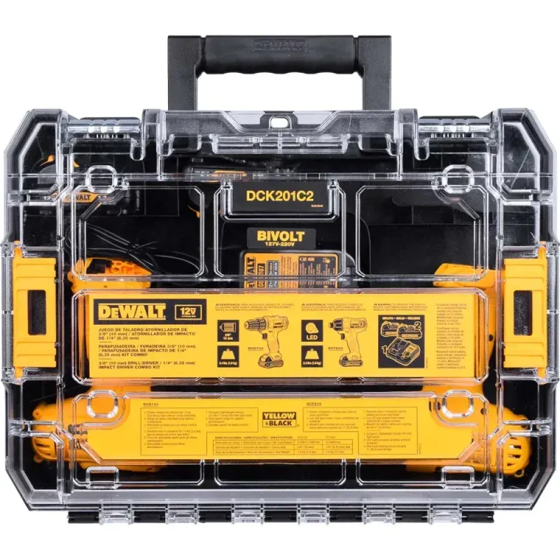 Kit-Parafusadeira-Furadeira-Bateria-3-8--12V-Bivolt-Dewalt-