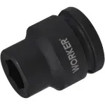 Soquete Sextavado Impacto Encaixe 3/4" 19mm Worker