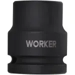 Soquete Sextavado Impacto Encaixe 3/4" 24mm Worker