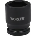 Soquete Sextavado Impacto Encaixe 3/4" 32mm Worker