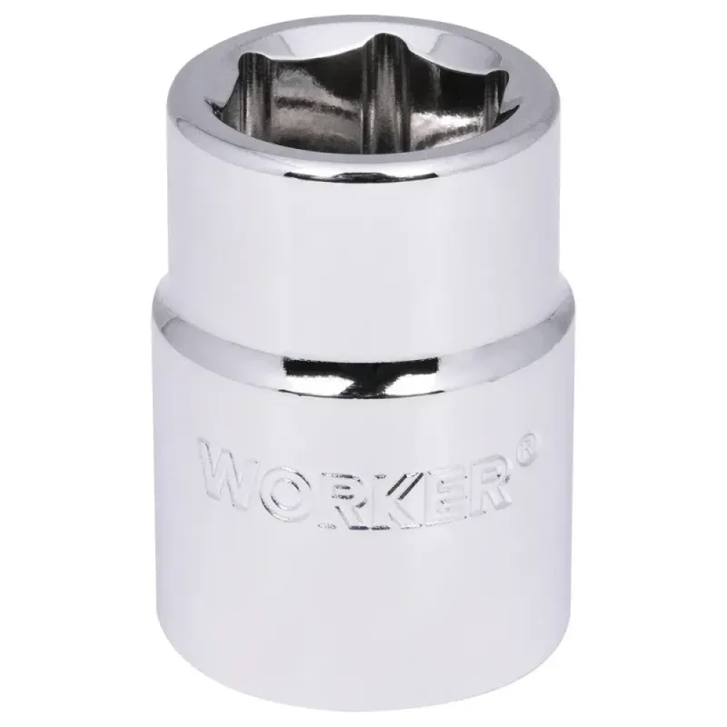 Soquete Sextavado Encaixe 3/4" 19mm Worker