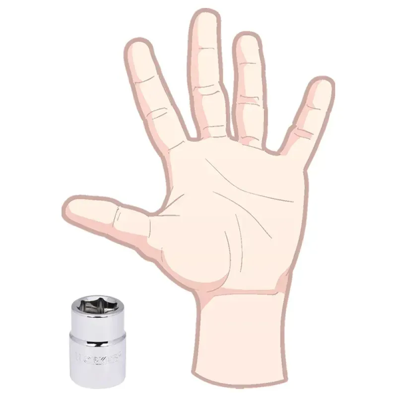 Soquete Sextavado Encaixe 3/4" 19mm Worker