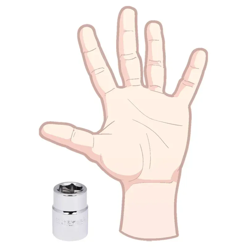 Soquete Sextavado Encaixe 3/4" 21mm Worker