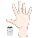 Soquete Sextavado Encaixe 3/4" 22mm Worker