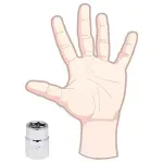 Soquete Sextavado Encaixe 3/4" 24mm Worker