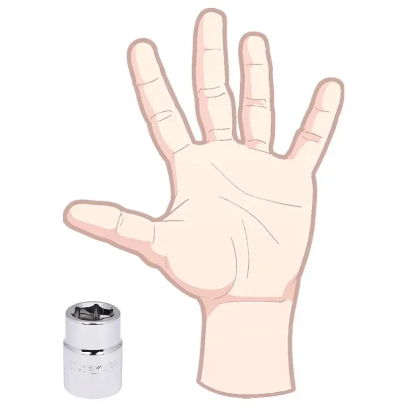 Soquete Sextavado Encaixe 3/4" 24mm Worker