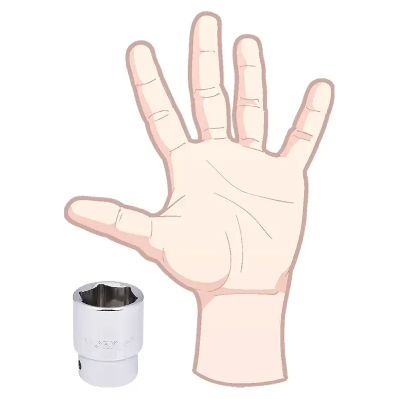 Soquete Sextavado Encaixe 3/4" 28mm Worker