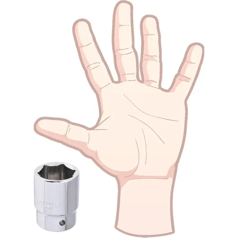 Soquete Sextavado Encaixe 3/4" 29mm Worker