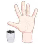 Soquete Sextavado Encaixe 3/4" 32mm Worker