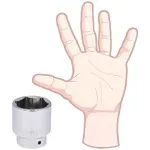 Soquete Sextavado Encaixe 3/4" 46mm Worker