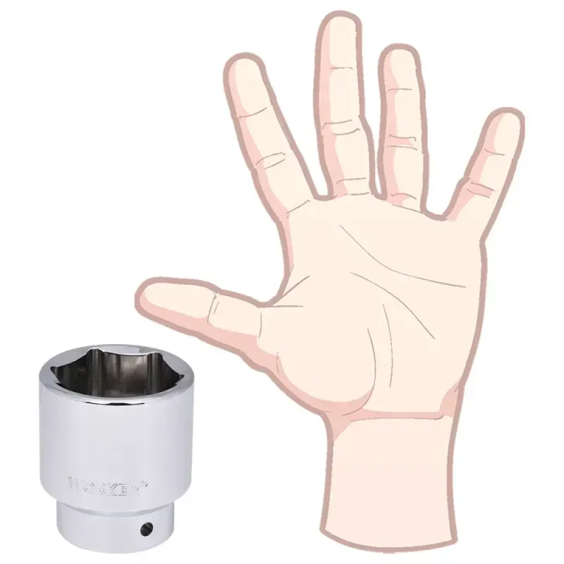 Soquete Sextavado Encaixe 3/4" 50mm Worker