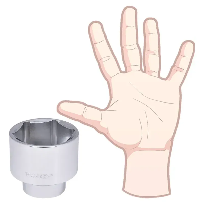 Soquete Sextavado Encaixe 3/4" 60mm Worker