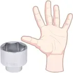 Soquete Sextavado Encaixe 3/4" 65mm Worker