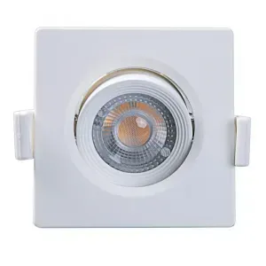 Spot Led Embutir Quadrado Mr11 3w 6500k Bivolt Taschibra