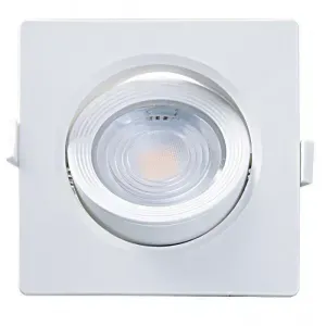 Spot Led Embutir Quadrado Par20 7w 3000k Bivolt Taschibra
