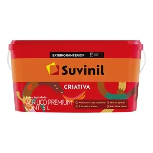 Tinta Acrílica Criativa Fosco Branca 5L Suvinil