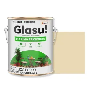 Tinta Acrílica Máxima Eficiência Fosco Marfim 3,6L Glasu