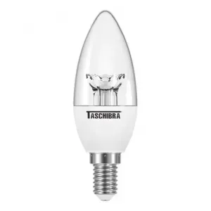 LÂMPADA LED VELA E14 CLARA 3,1W 6500K BIVOLT TASCHIBRA