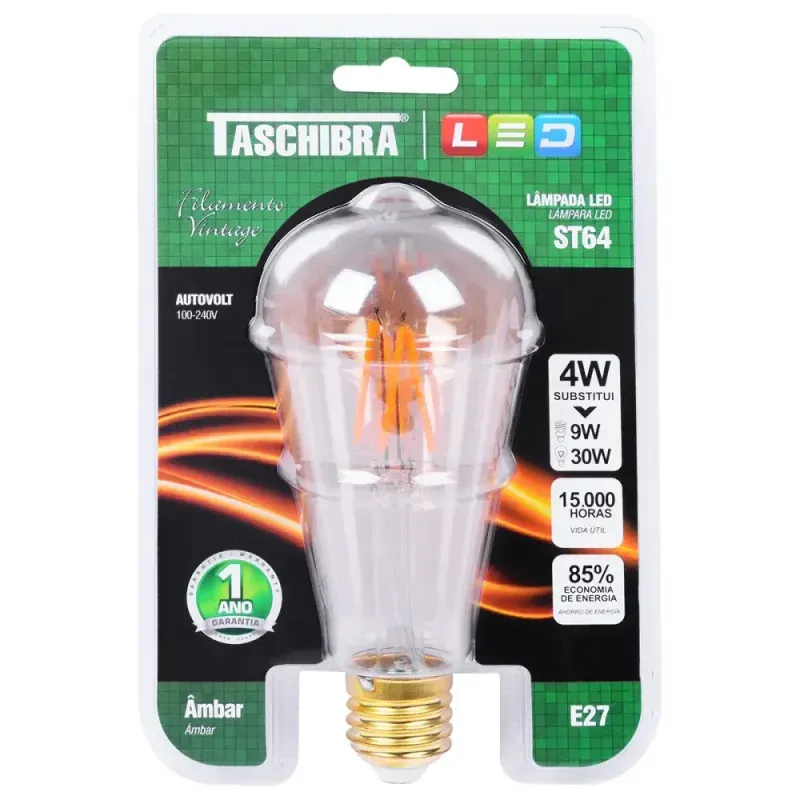 LAMPADA-LED-ST64-4W-FILAMENTO-AMBAR-BIVOLT-TASCHIBRA